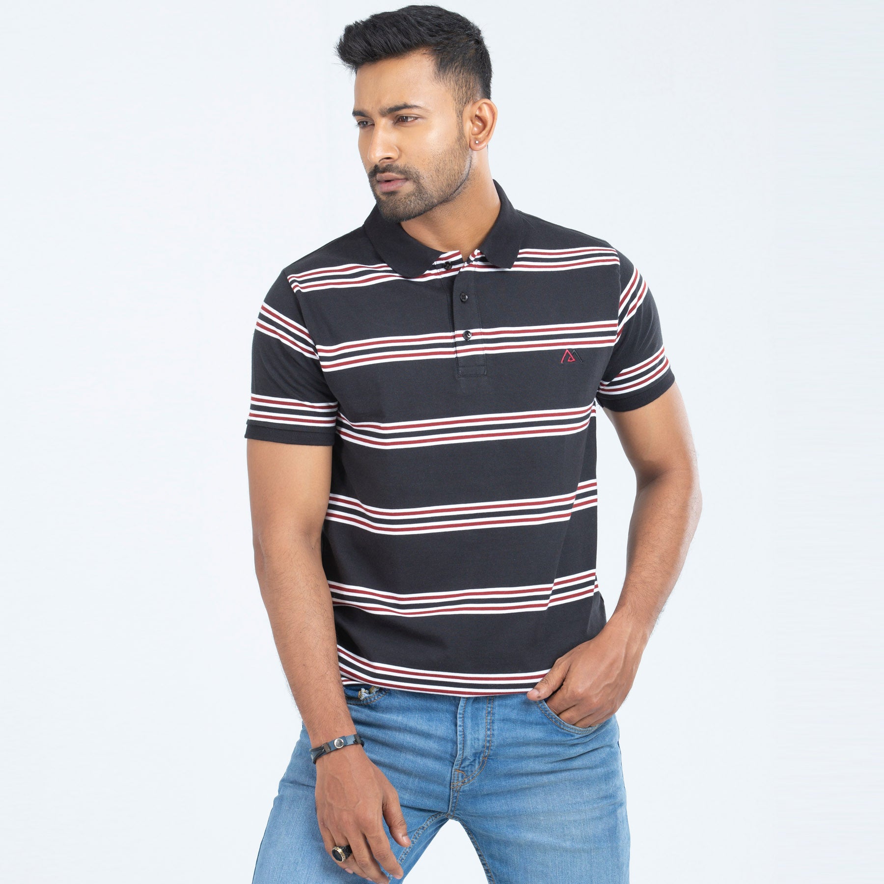Polo Shirt for Men | Black Stripe