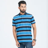  View details for Polo Shirt for Men | Blue Stripe Polo Polo Shirt for Men | Blue Stripe Polo