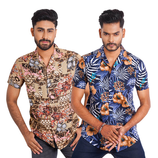 Combo Half Printed Cotton Shirt | Shirt For Men