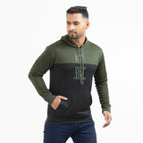 Hoodie Olive & Black