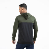 Hoodie Olive & Black