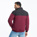 Jacket Maroon & Black