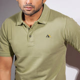 Polo Shirt for Men | Olive Washed Polo