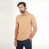 Biscuit Color Solid Polo