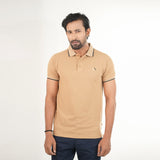 Biscuit Color Solid Polo