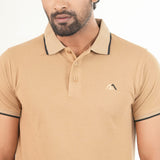 Biscuit Color Solid Polo