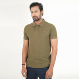 Olive Color Solid Polo