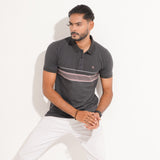 Polo Shirt for Men | Ash Stripe Polo