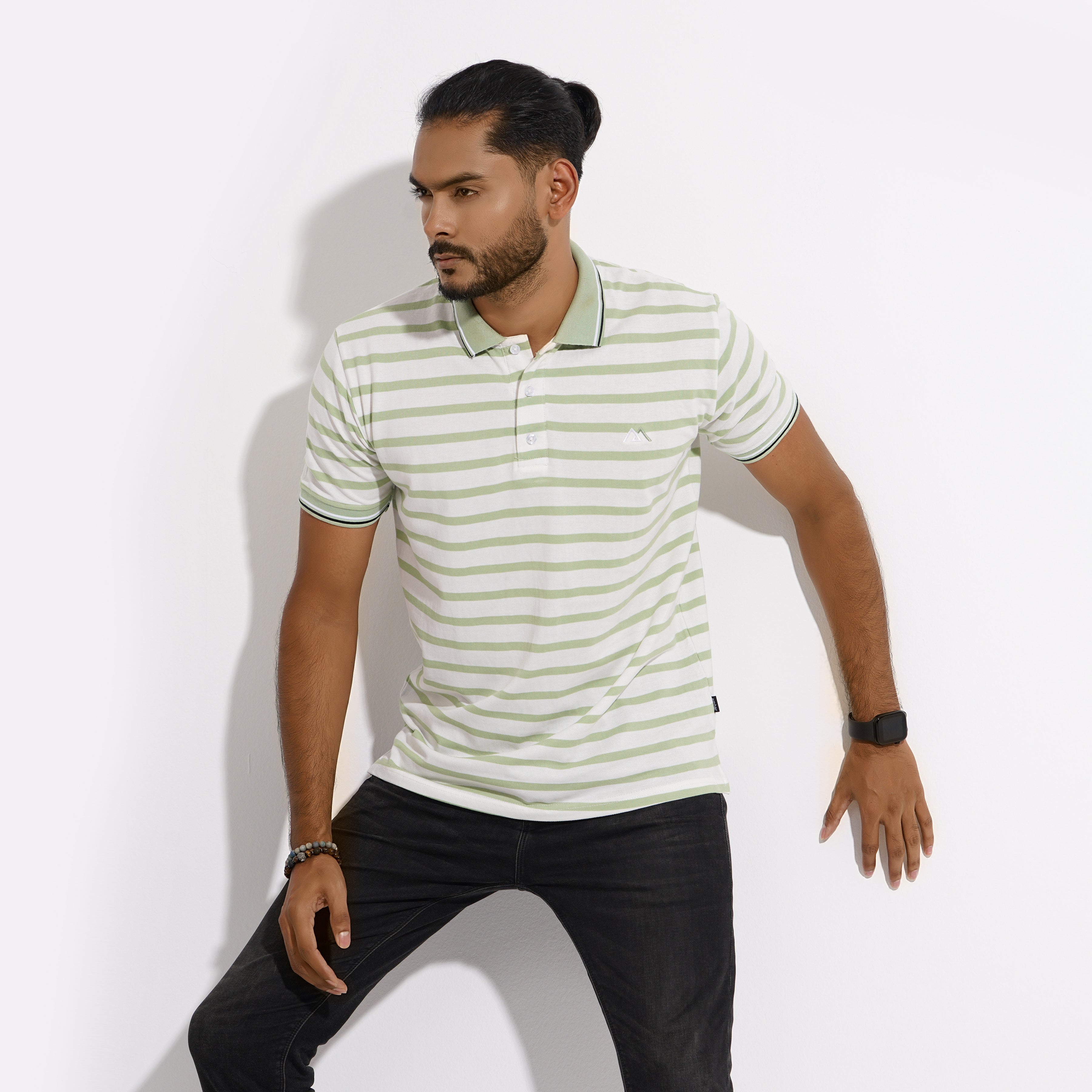  Polo Shirt for Men | Lemon Stripe
