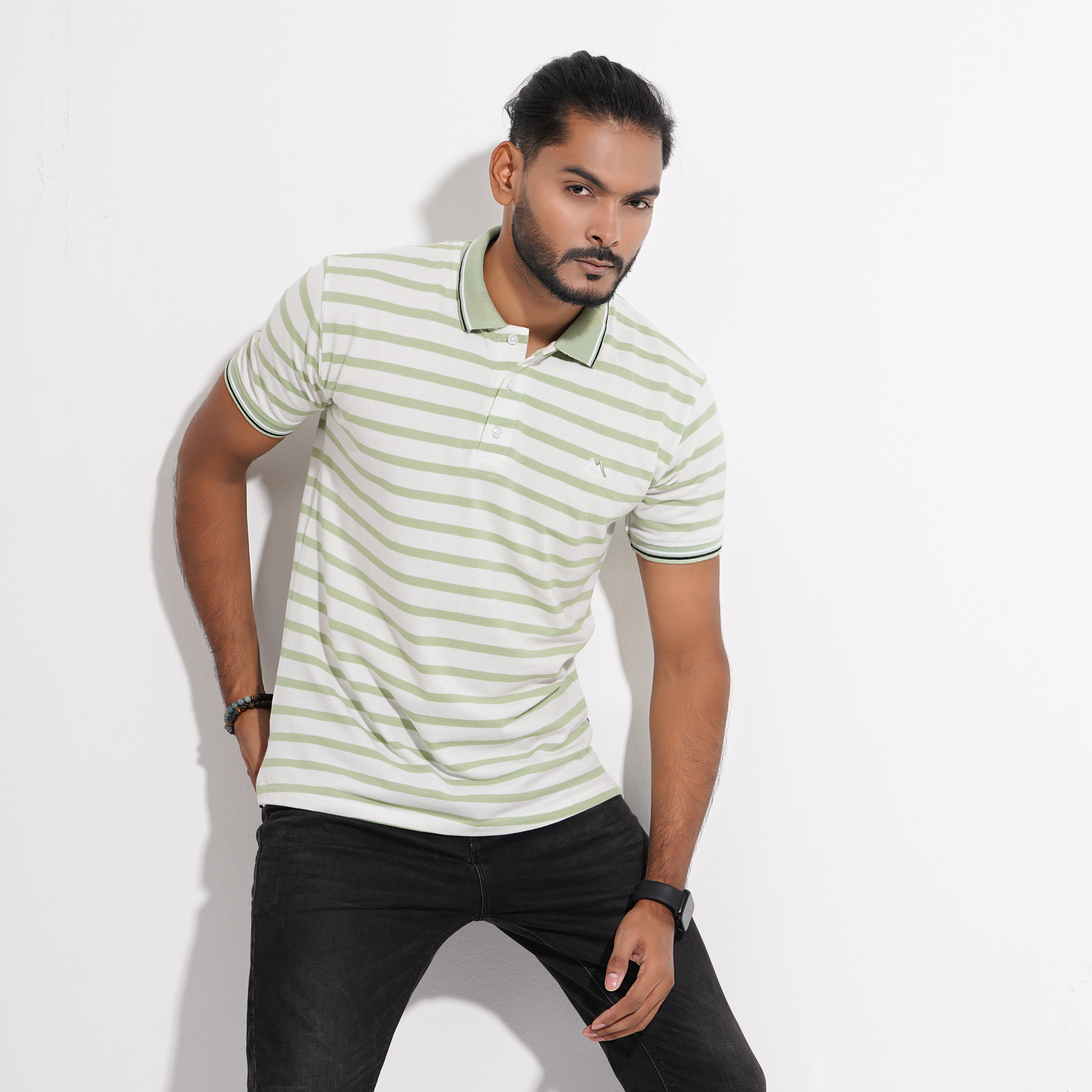  Polo Shirt for Men | Lemon Stripe
