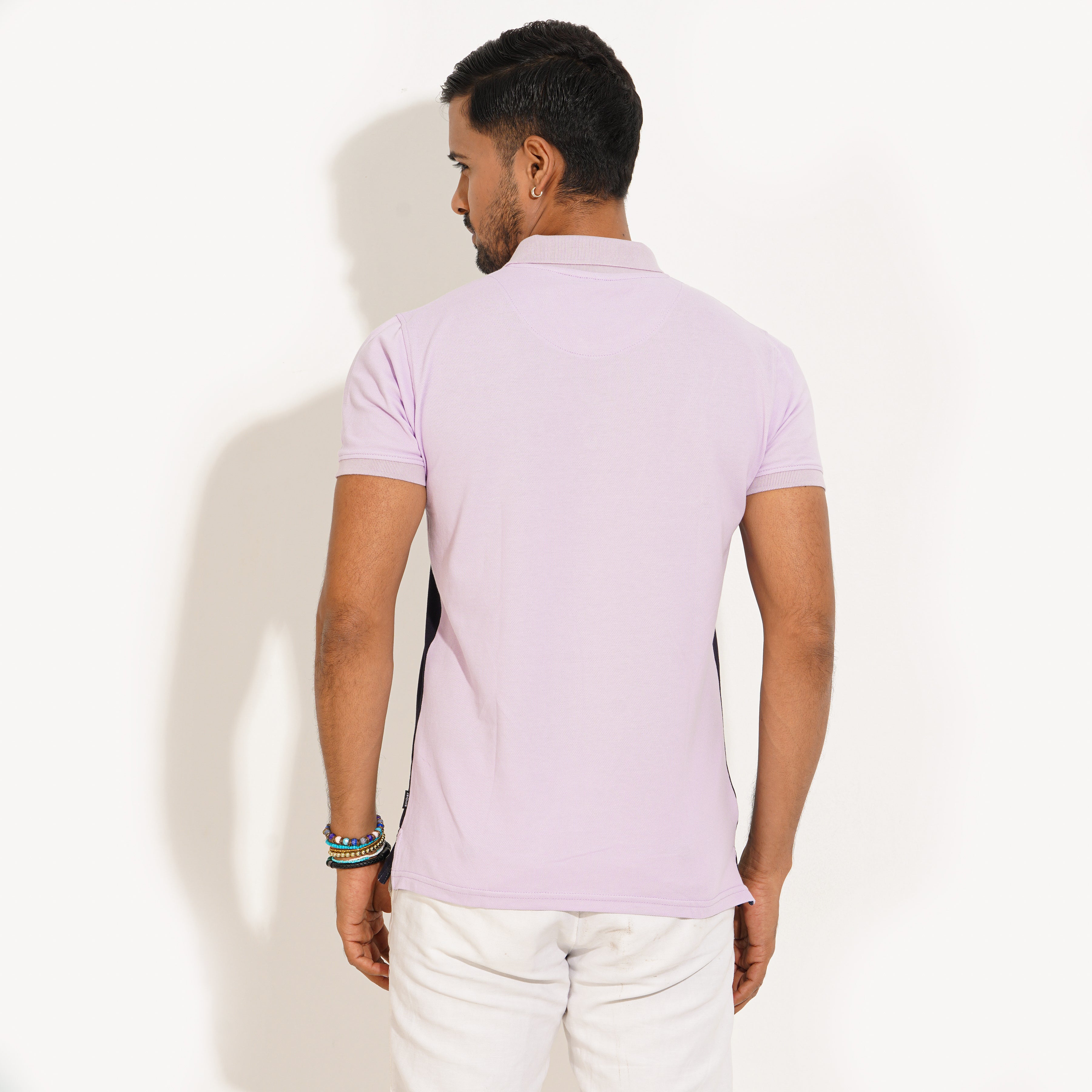  Polo Shirt for Men | Purple and Black contrast Polo