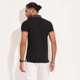 Polo Shirt for Men | Solid Black Polo