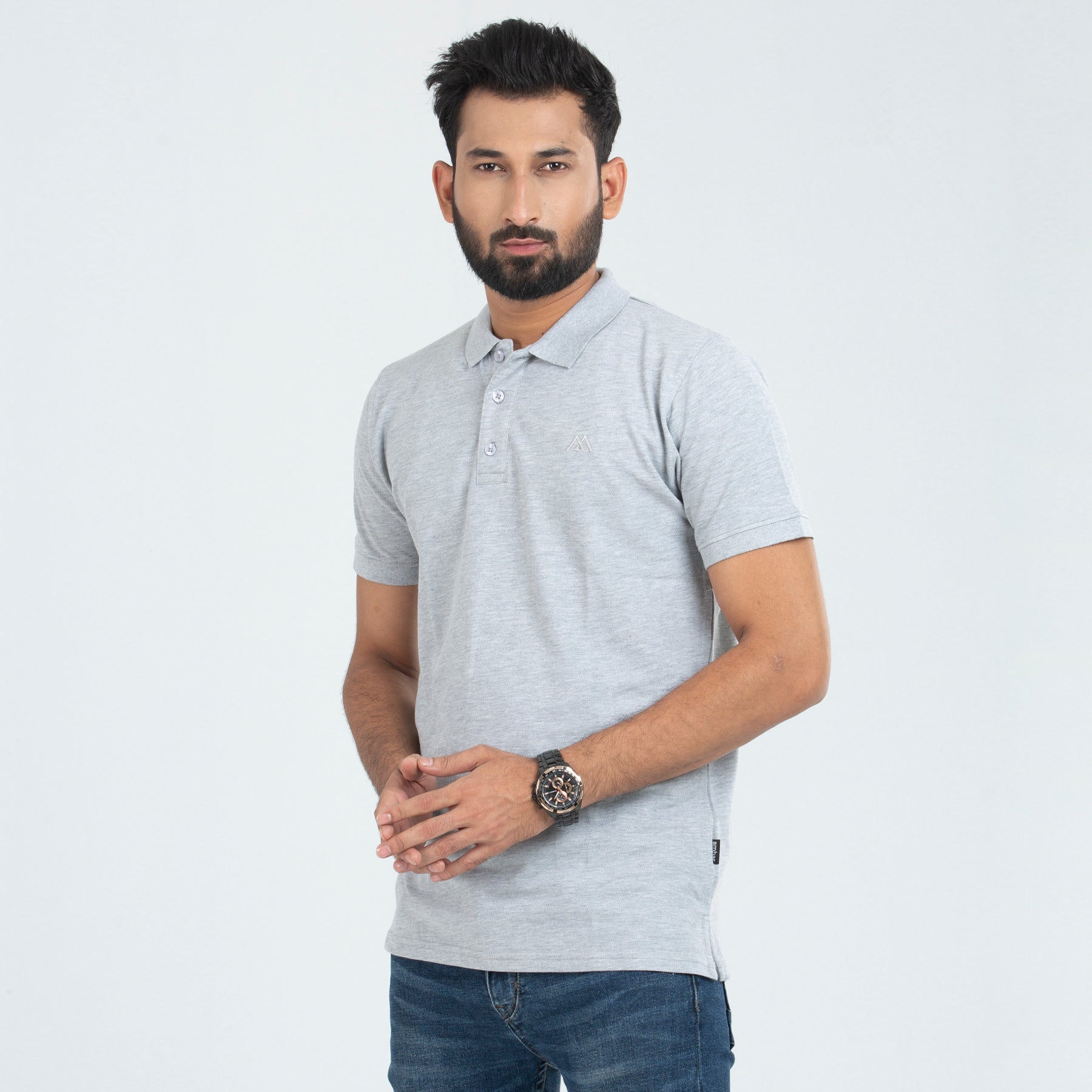  Polo Shirt for Men | Solid Ash Polo