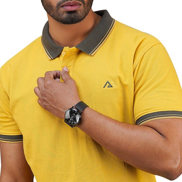 Polo Shirt for Men | Solid Kathali Color
