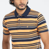 Polo Shirt for Men | Orange Stripe polo