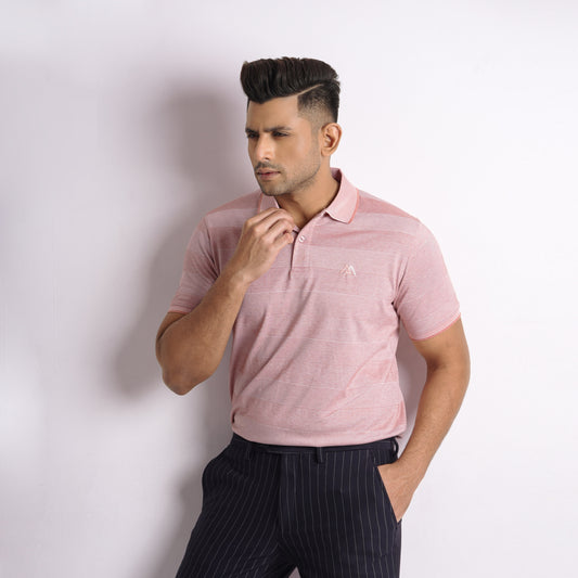 Pink Polo Stripe for Men