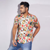 Short Sleeve Cotton Fitted Shirt | Multi Color