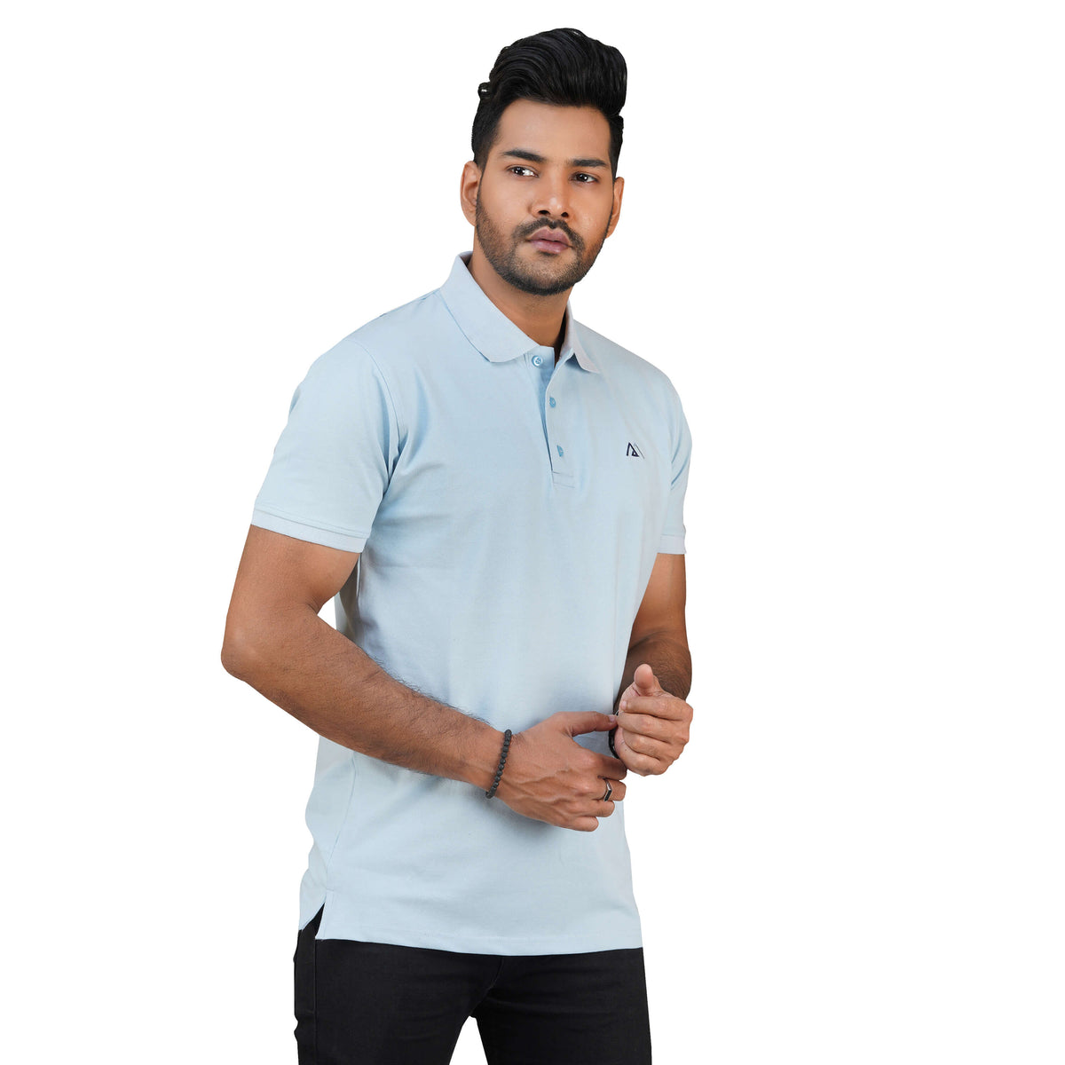 Polo Shirt for Men | Solid Sky Color