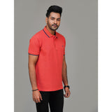 Polo Shirt for Men | Solid Vivid Pink Color