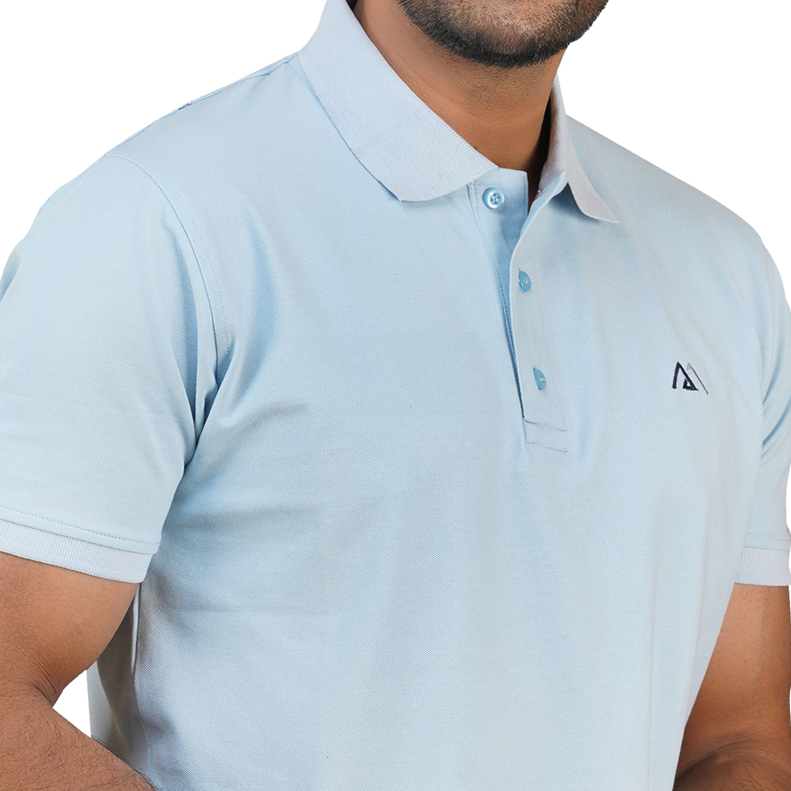 Polo Shirt for Men | Solid Sky Color